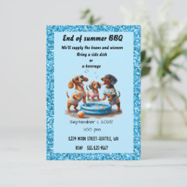 Einde van zomerpartij kaart