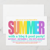 Einde van zomerpartij kaart (Voorkant / Achterkant)