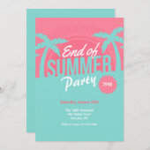 Einde van zomerpartij kaart (Voorkant / Achterkant)