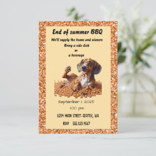 Einde van zomerpartij kaart