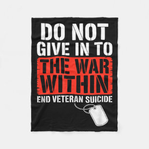 Einde veteranen bewustzijn Veteranen Dag Fleece Deken