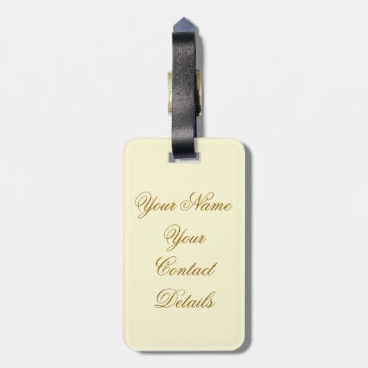 Einde zomer bagagelabel (Achterkant verticaal)