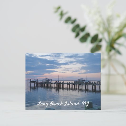 Einde zonsondergang briefkaart (Staand voorkant)