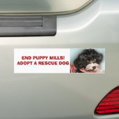 EINDE ZUIVERE MILLEN!  NEEM EEN RESCUE... BUMPERSTICKER (Op auto)
