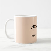 Eindejaars cadeau voor docenten minimalistisch koffiemok (Links)