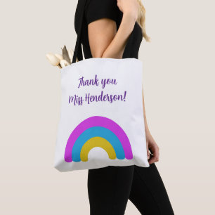 Eindejaars Cadeau Voor Leraar Bedankt Regenboog Na Tote Bag