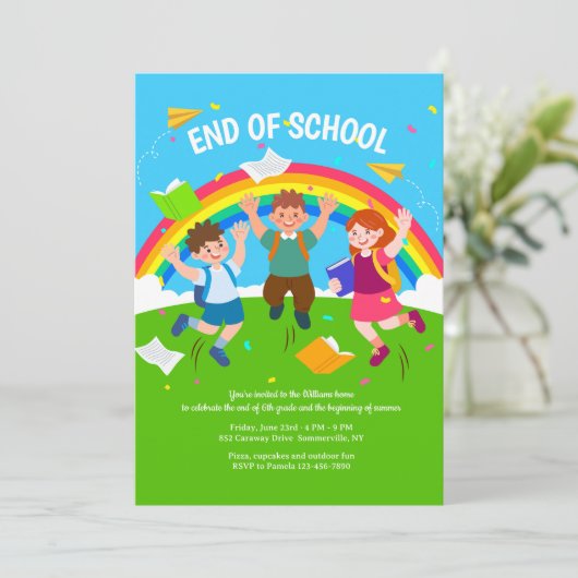 Eindejaarsfeest Kaart (Staand voorkant)