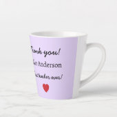 Eindejaarsgeschenk voor de leraar - beste leraar o latte mok (Rechts)