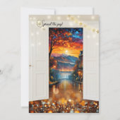 Eindejaarsvakantie Pensioenfeest Kaart (Achterkant)