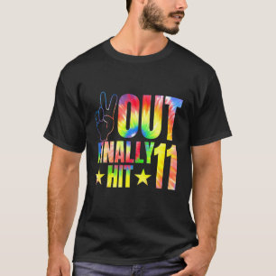 Eindelijk 11 jaar oude 11e verjaardag Pa T-shirt