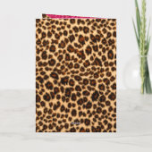 Eindelijk 21 Heet Roze Glitter Dierprint Foto Kaart (Achterkant)