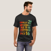 Eindelijk 21 jaar 21ste verjaardag t-shirt (Voorkant volledig)
