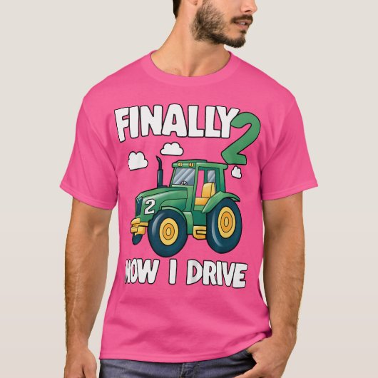 Eindelijk 2 nu rijd ik 2e verjaardagsfeestje Boy T T-shirt (Voorkant)