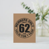 Eindelijk 62 clubs briefkaart (Staand voorkant)