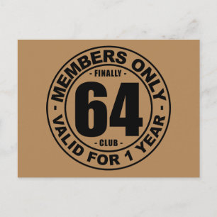Eindelijk 64 clubs briefkaart