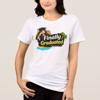 Eindelijk Afgestudeerd T-Shirt 🎓 Leuk Afstudeer S