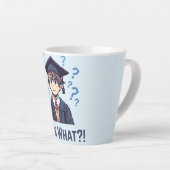 Eindelijk afgestudeerd.. Wat nu?! Latte Mok (Rechterhoek)