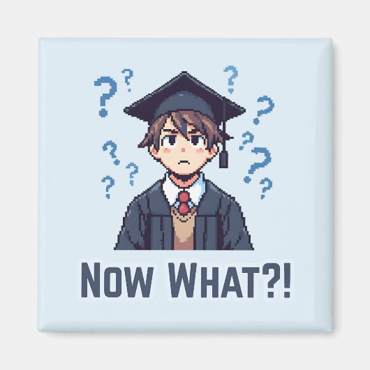 Eindelijk afgestudeerd.. Wat nu?! Magneet (Voorkant)