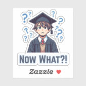 Eindelijk afgestudeerd.. Wat nu?! Sticker (Vel)