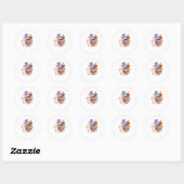 Eindelijk! Afgestudeerde van de klas van 2026 Ronde Sticker (Vel)