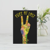 Eindelijk afstuderen vrij kaart (Staand voorkant)