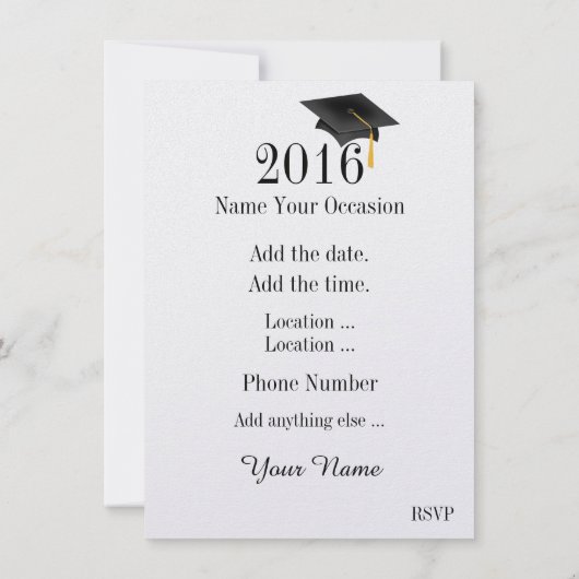 Eindelijk afstuderen vrij kaart (Achterkant)