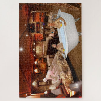 Eindelijk alleen puzzel legpuzzel