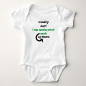 Eindelijk! Baby romper (Voorkant)