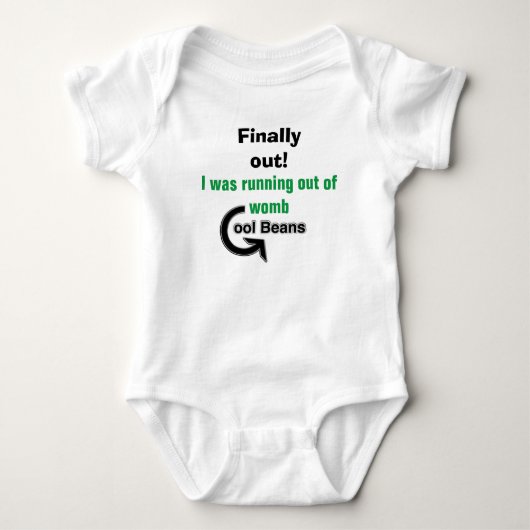 Eindelijk! Baby romper (Voorkant)