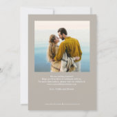 Eindelijk Bewerkbare Kleur Save The Date Kaart (Achterkant)