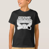 Eindelijk BJJ White Belt!! T-shirt (Voorkant)