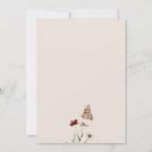 Eindelijk Boho Wildflower bruiloft Kaart (Achterkant)