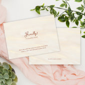 Eindelijk! Borstel Goud & Terracotta Script Bruilo Save The Date