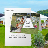 Eindelijk bruiloft paar bruin haar grappig paar kaart