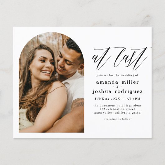 Eindelijk | Budget Elegant Boho Arch Photo Wedding (Voorkant)