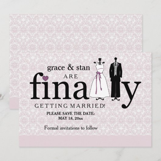 Eindelijk, de aankondiging van de definitieve datu (Voorkant / Achterkant)