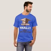 Eindelijk de Afstuderen T-shirt (Voorkant volledig)