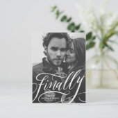 Eindelijk de Covid Photo opslaan op datum Briefkaart (Staand voorkant)