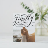 Eindelijk de Covid Photo opslaan op datum Briefkaart (Staand voorkant)