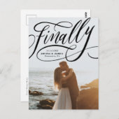 Eindelijk de Covid Photo opslaan op datum Briefkaart (Voorkant / Achterkant)