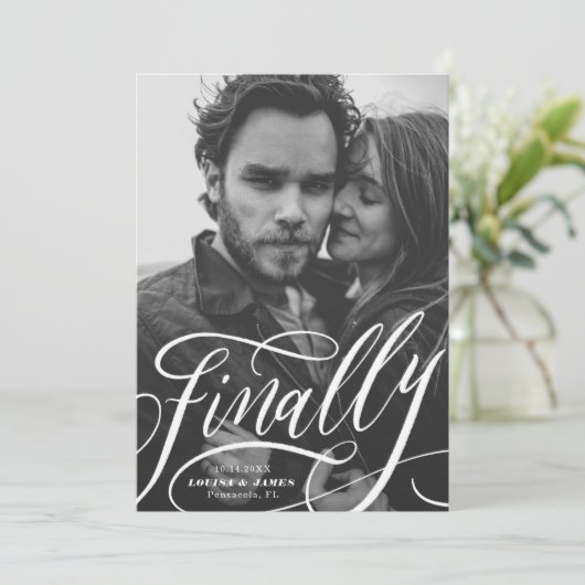 Eindelijk de Covid Photo opslaan op datum Kaart (Staand voorkant)