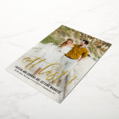 Eindelijk ECHT FOIL Save The Date Kaart (Gedraaid)