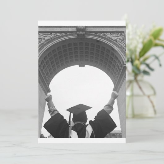 Eindelijk een Afstuderen! Uitnodiging (Staand voorkant)