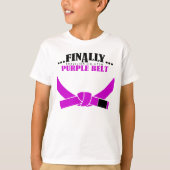 Eindelijk een BJJ Paars Belt!!! T-shirt (Voorkant)