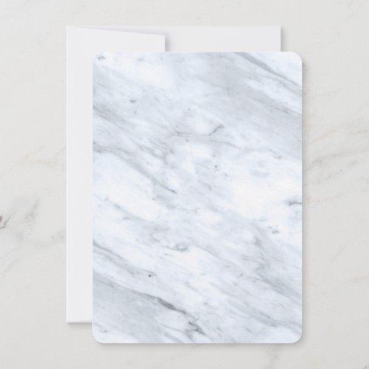 Eindelijk een goudscript Denim Blue Arch-omgeven f Save The Date (Achterkant)