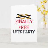 Eindelijk een vrije partij kaart (Gele Bloem)