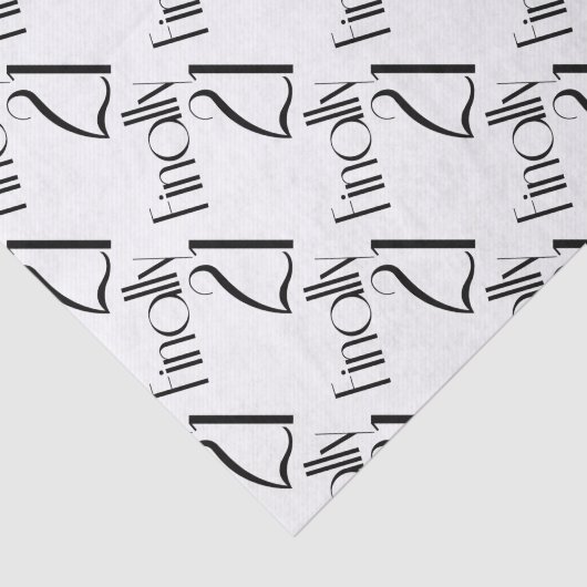 Eindelijk eenentwintig tissuepapier (Detail)