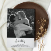 Eindelijk | Eenvoudige foto Bewaar de datum aankon Save The Date