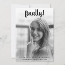 Eindelijk eenvoudige foto modern Afstuderen