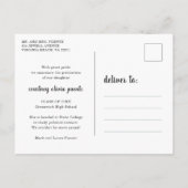 Eindelijk eenvoudige foto modern Afstuderen Aankondigingskaart (Achterkant)